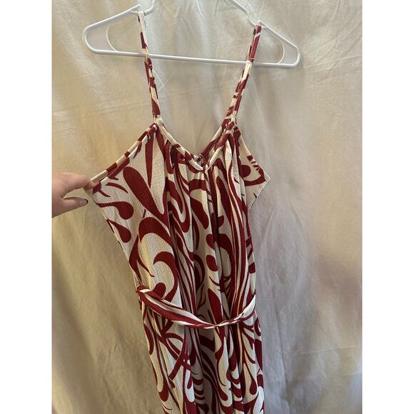 Harlow & Rose Red & White Abstract Romper – L - Picture 6 of 7